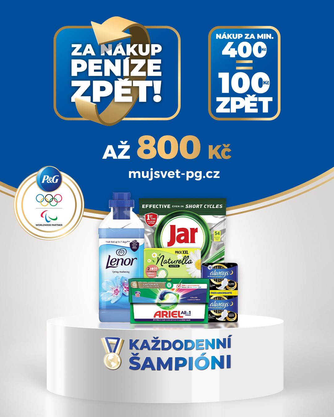 P&G CASHBACK je zpět!