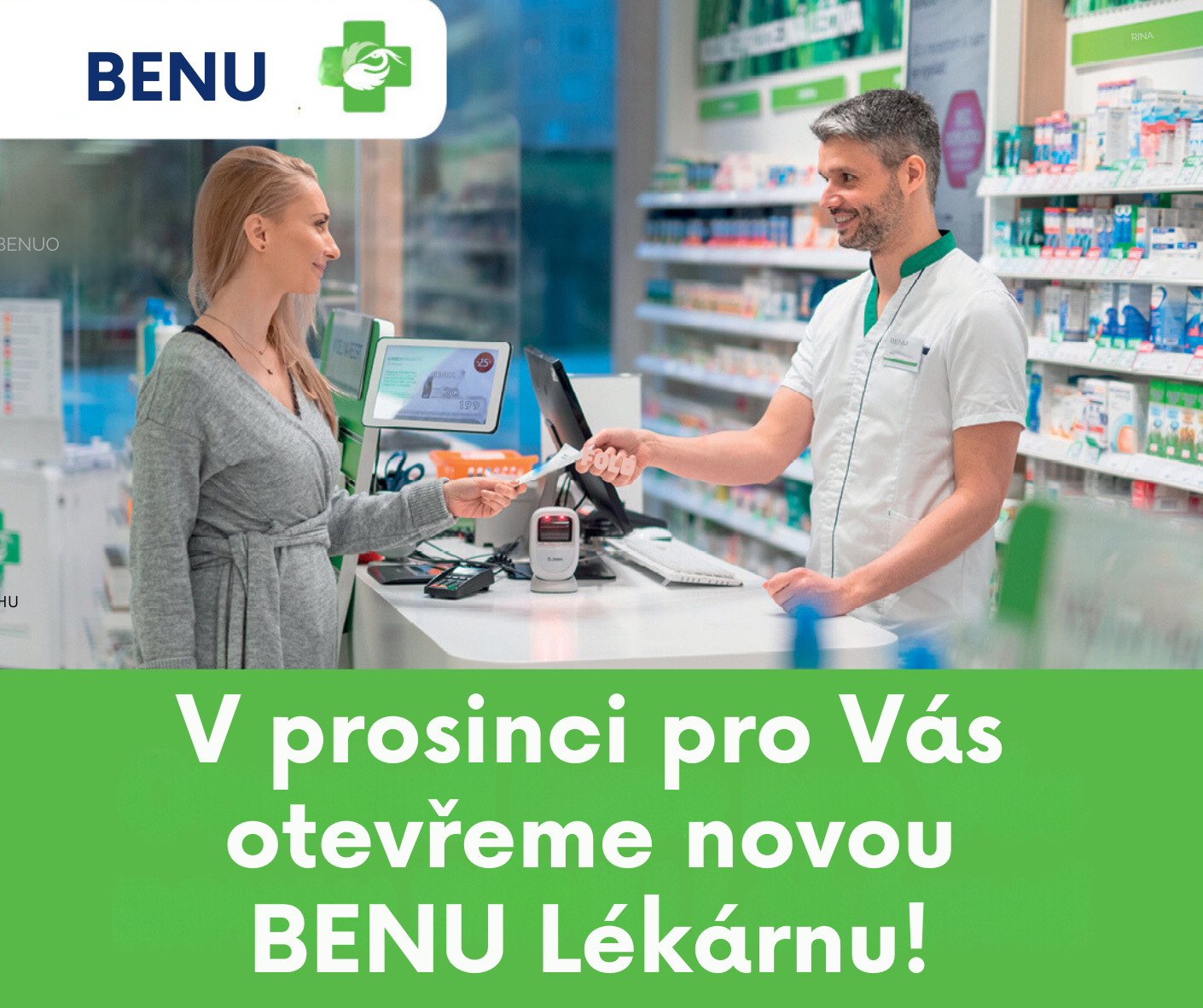 V prosinci bude v našem supermarketu Terno Zlín otevřena nová Benu Lékárna!💊👨‍👩‍👧‍👦