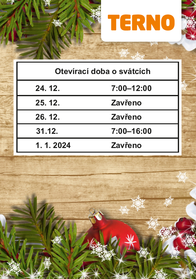 Sváteční otevírací doba