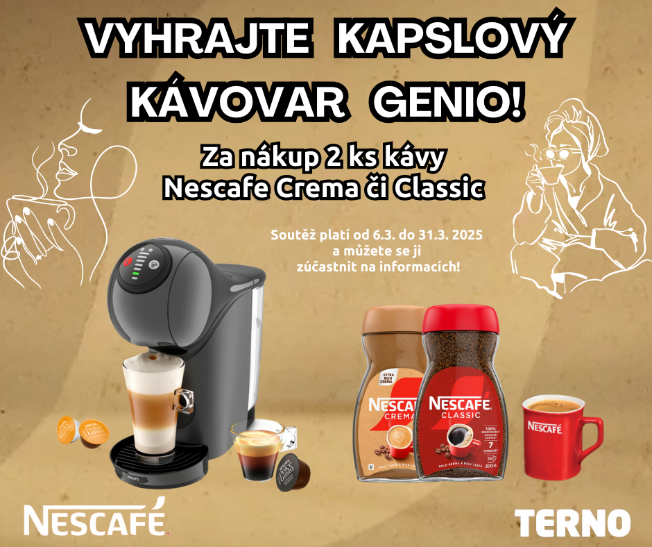 VYHRAJTE KÁVOVAR GENIO S A VYCHUTNEJTE SI KÁVU JAKO Z KAVÁRNY!