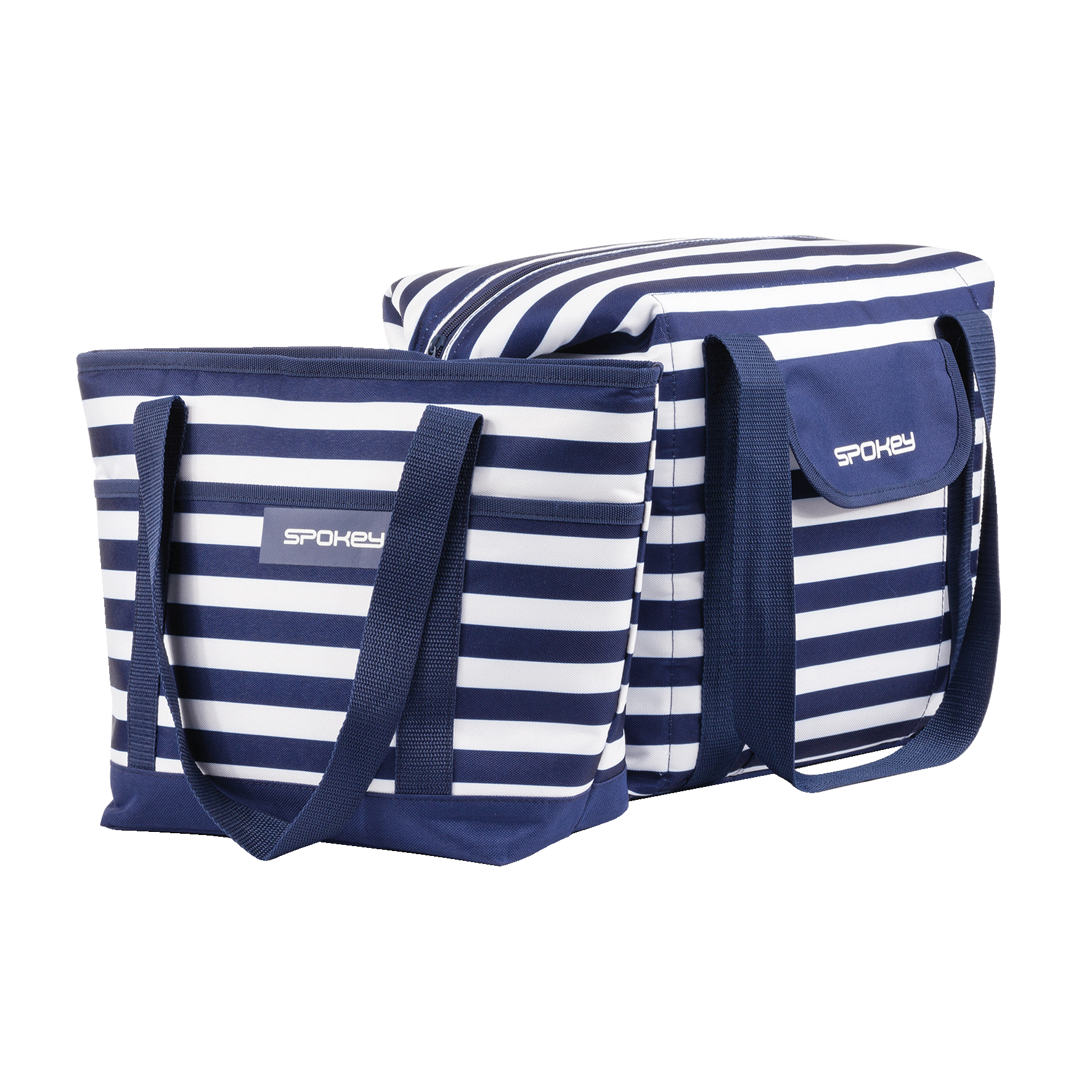 Spokey Termotaška, 28 l, modré pruhy, barevné pruhy