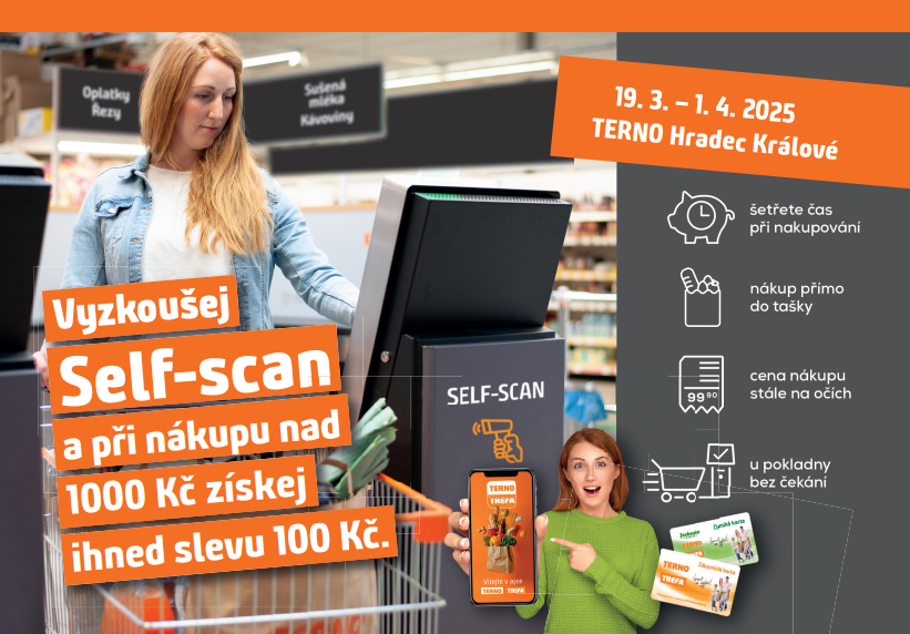 Za použití Self-scan 100 Kč zpět!