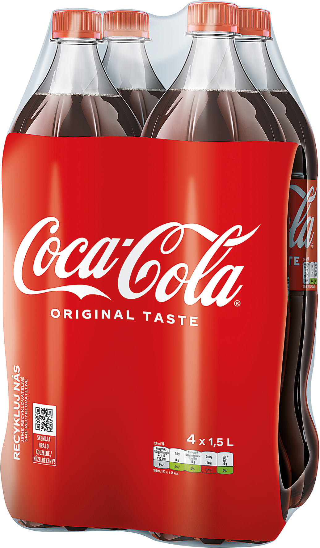 Coca-Cola limonáda sycená 4×1,5 l PET