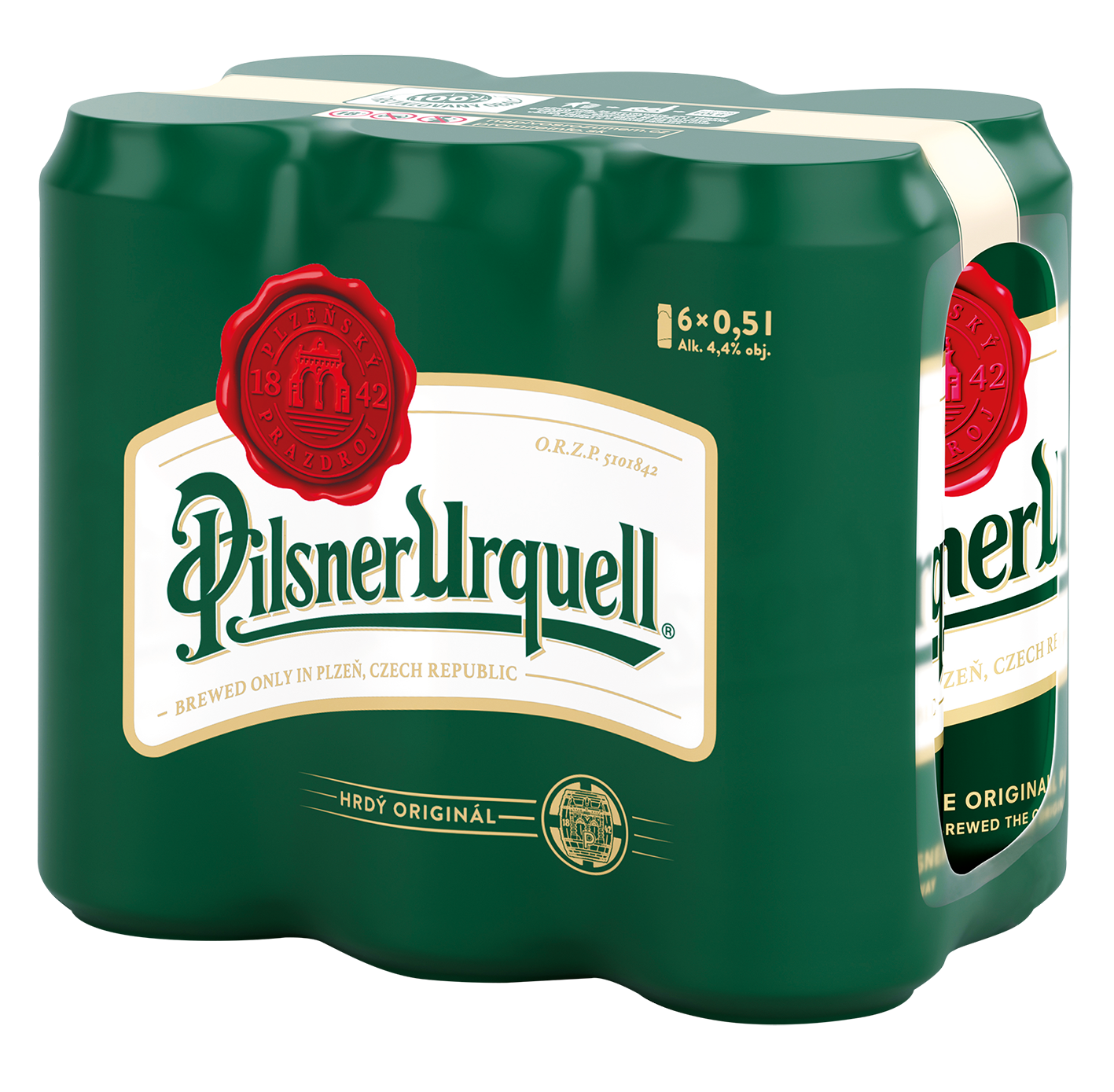 Pilsner Urquell pivo světlý ležák MP 6×0,5l plech