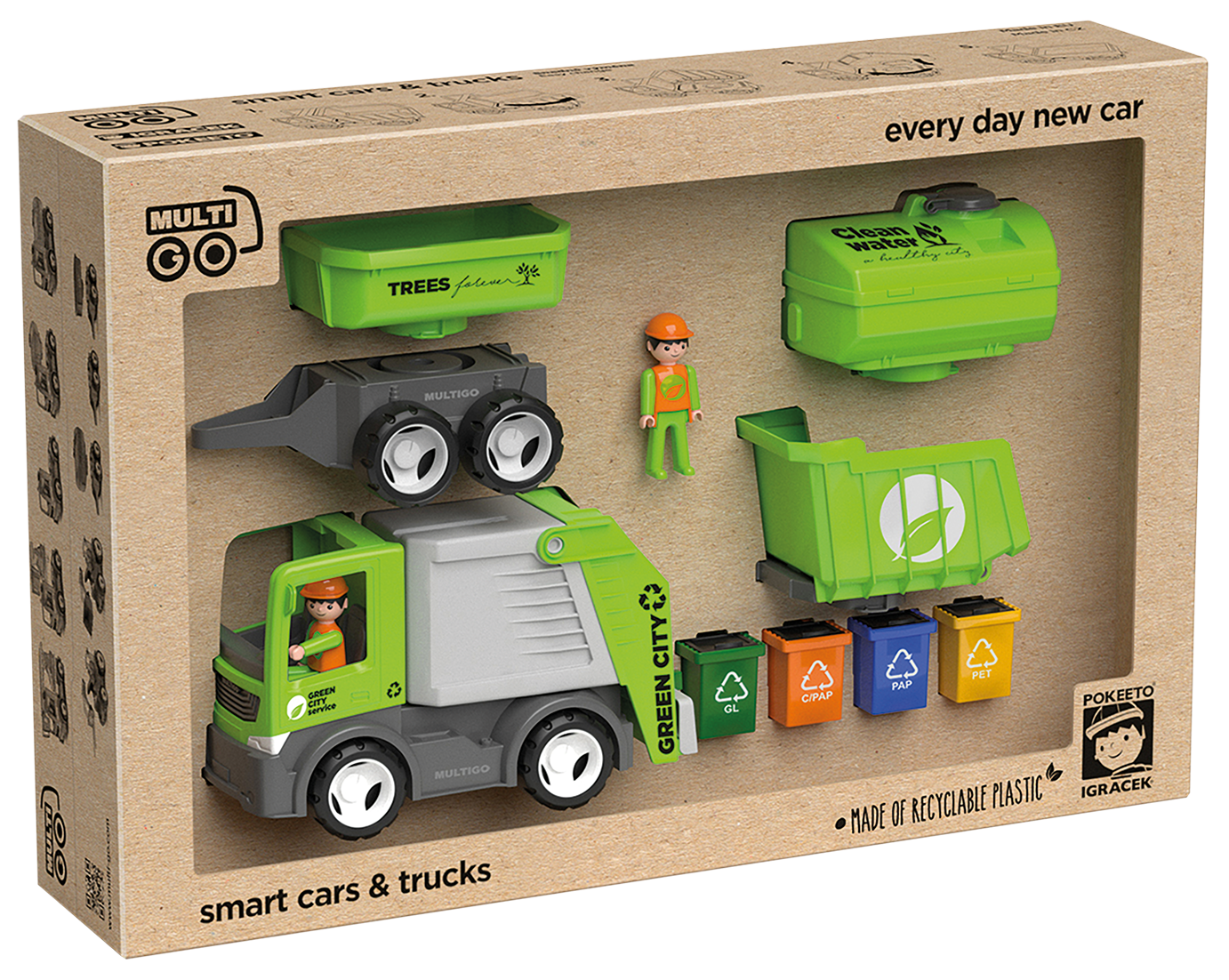ECO MultiGO City set – figurky Igráčků s auty