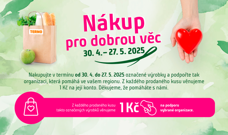 Nákup pro dobrou věc jaro 2025