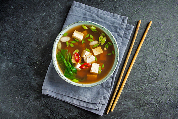 Tradiční japonská polévka Miso