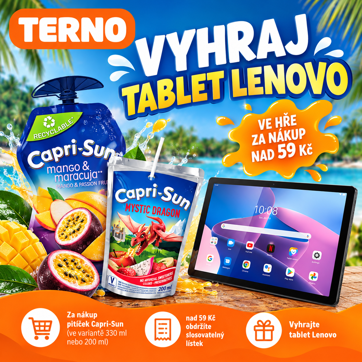 VYHRAJTE TABLET Lenovo S Capri Sun!