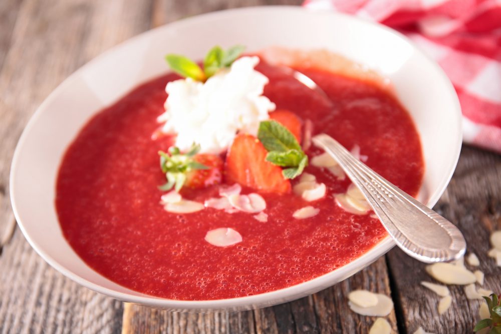Jahodové gazpacho